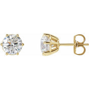 14K Yellow 2 CTW Lab-Grown Diamond Earrings