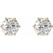 14K Yellow 2 CTW Lab-Grown Diamond Earrings