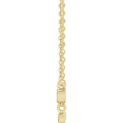 14K .015 CT Natural Diamond Mama 18" Necklace