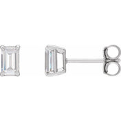 14K White 3/4 CTW Lab-Grown Diamond Earrings