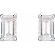 14K White 1 1/2 CTW  Lab-Grown Diamond Earrings