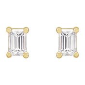 14K Yellow .07 CTW Lab-Grown Diamond Stud Earrings