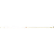 14K Yellow Natural Pink Tourmaline 6 1/2-7 1/2" Bracelet