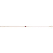 14K Rose Natural Pink Tourmaline 6 1/2-7 1/2" Bracelet