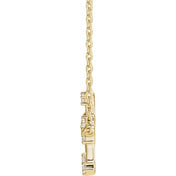 14K 1/6 CTW Natural Diamond Gemini 16-18" Necklace