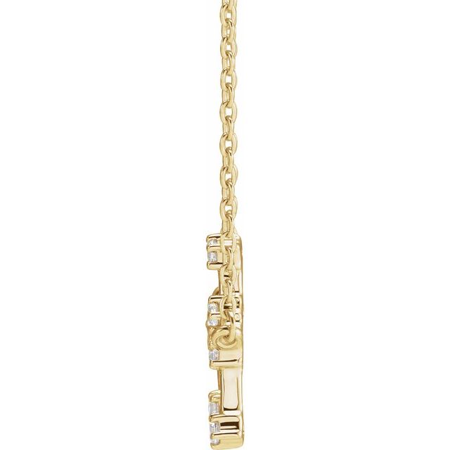 14K 1/6 CTW Natural Diamond Gemini 16-18" Necklace