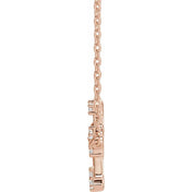 14K 1/6 CTW Natural Diamond Gemini 16-18" Necklace