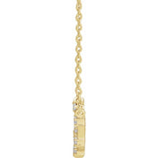 14K 1/6 CTW Natural Diamond Capricorn 16-18" Necklace