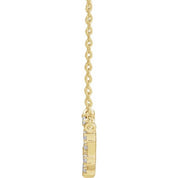 14K 1/6 CTW Natural Diamond Capricorn 16-18" Necklace
