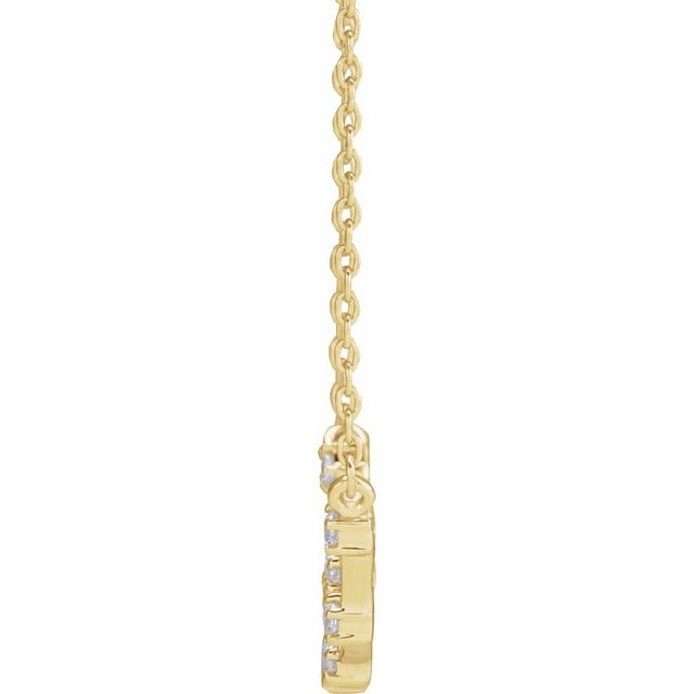 14K 1/6 CTW Natural Diamond Capricorn 16-18" Necklace