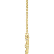 14K 1/6 CTW Natural Diamond Taurus Necklace 16-18"