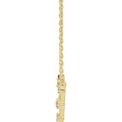 14K 1/6 CTW Natural Diamond Taurus Necklace 16-18"