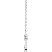 14K 1/10 CTW Natural Diamond Aquarius 16-18" Necklace