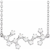 14K 1/4 CTW Natural Diamond Scorpio Necklace 16-18"