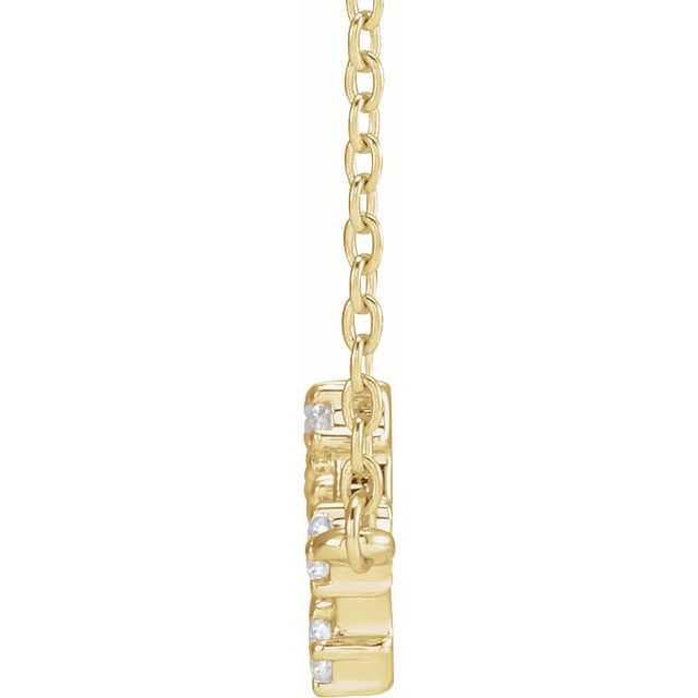 14K 1/4 CTW Natural Diamond Scorpio Necklace 16-18"