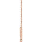 14K 1/8 CTW Natural Diamond Pisces Necklace 16-18"