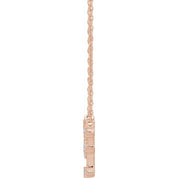 14K 1/8 CTW Natural Diamond Pisces Necklace 16-18"
