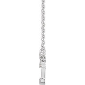 14K .08 CTW Natural Diamond Aries Necklace 16-18"