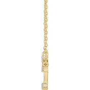 14K .08 CTW Natural Diamond Aries Necklace 16-18"