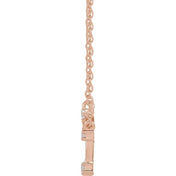 14K .08 CTW Natural Diamond Aries Necklace 16-18"
