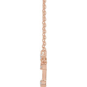 14K .08 CTW Natural Diamond Aries Necklace 16-18"