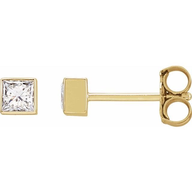 5 CTW Lab-Grown Diamond Bezel Earrings