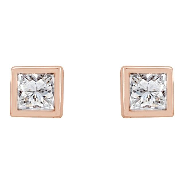6 CTW Lab-Grown Diamond Bezel Earrings