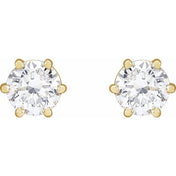 14K Yellow 1 CTW Lab-Grown Diamond Earrings