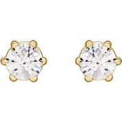14K Yellow 1/5 CTW Natural Diamond Stud Earrings