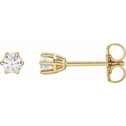 14K Yellow 1/5 CTW Natural Diamond Stud Earrings