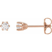 14K Rose 1/5 CTW Natural Diamond Stud Earrings