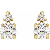 14K Yellow 1/3 CTW Lab-Grown Diamond Earrings