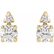 14K Yellow 1/3 CTW Lab-Grown Diamond Earrings