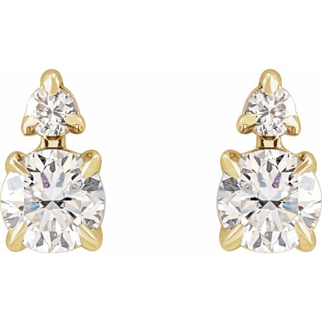 3 CTW Lab-Grown Diamond Earrings
