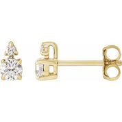 14K Yellow 1/3 CTW Lab-Grown Diamond Earrings