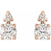 14K Rose 1/3 CTW Lab-Grown Diamond Earrings