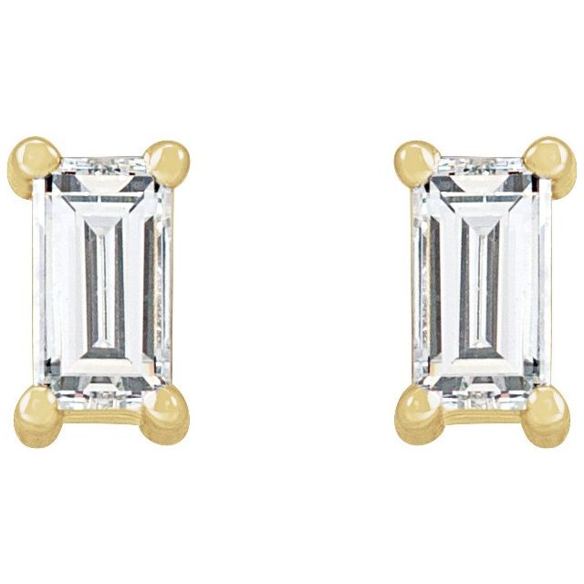 14K Yellow 1/5 CTW Natural Diamond Stud Earrings