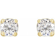 14K Yellow 1/2 CTW Natural Diamond Stud Earrings