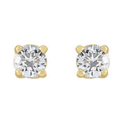 14K Yellow 1/5 CTW Lab-Grown Diamond Stud Earrings