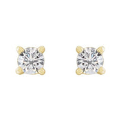 14K Yellow 1/8 CTW Lab-Grown Diamond Stud Earrings