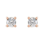14K Rose 1/8 CTW Lab-Grown Diamond Stud Earrings