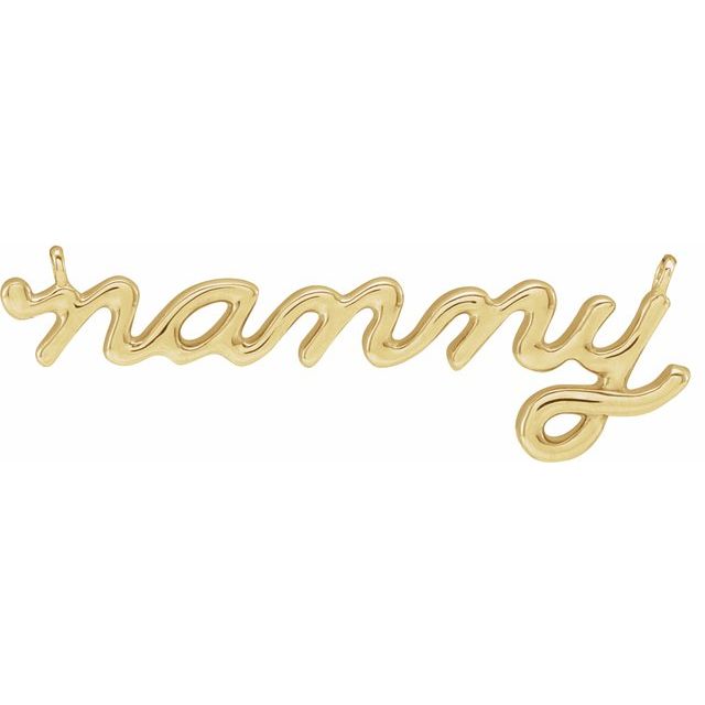 10K 24.11 x 7.63 mm Nanny Necklace Center