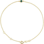 14K Yellow Lab-Grown Alexandrite 6 1/2-7 1/2" Bracelet