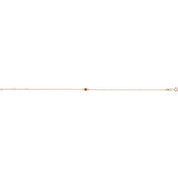 14K Rose Natural Citrine Bezel-Set Solitaire 6 1/2-7 1/2" Bracelet