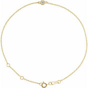 14K Yellow Lab-Grown Diamond 6 1/2-7 1/2" Bracelet