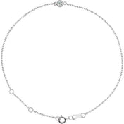 Platinum 1/10 CT Natural Diamond 6 1/2-7 1/2" Bracelet