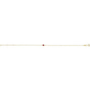 14K Yellow Lab-Grown Ruby 6 1/2-7 1/2" Bracelet