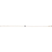 14K Rose Natural Blue Sapphire Bezel-Set Solitaire 6 1/2-7 1/2" Bracelet