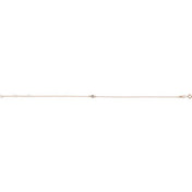 14K Rose Natural White Sapphire 6 1/2-7 1/2" Bracelet