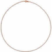 14K Lab-Grown Diamond Line Necklace in Various Carat Weights and Lengths